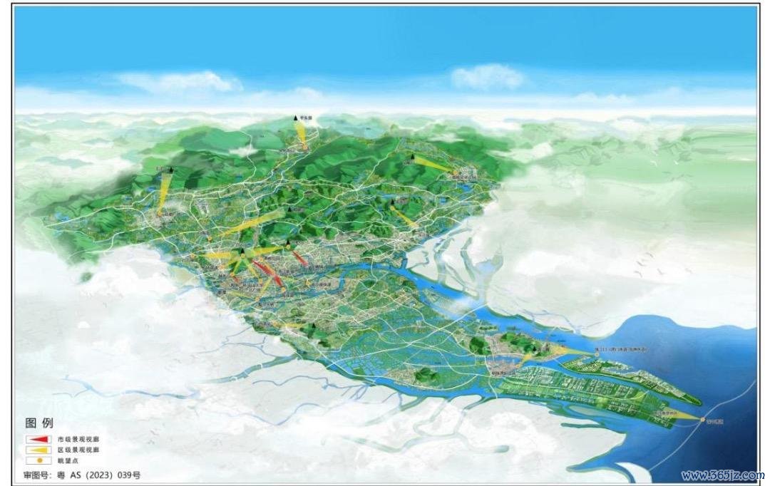 广州总体城市设计示意图